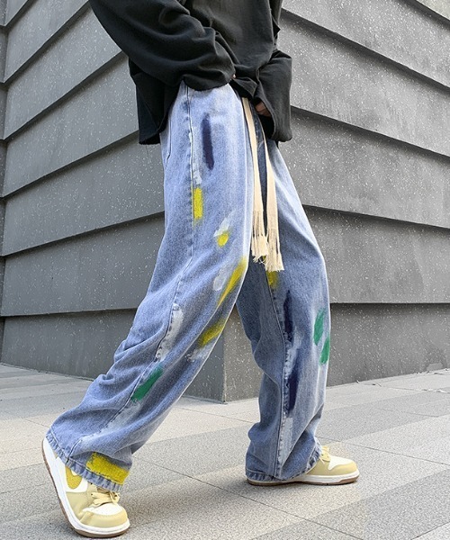 MGV(エムジーヴィー)の「ストリートペイントデニム(デニムパンツ・メンズ・ブルー/ブラック・X-LARGE/LARGE/MEDIUM)」の13枚目の写真