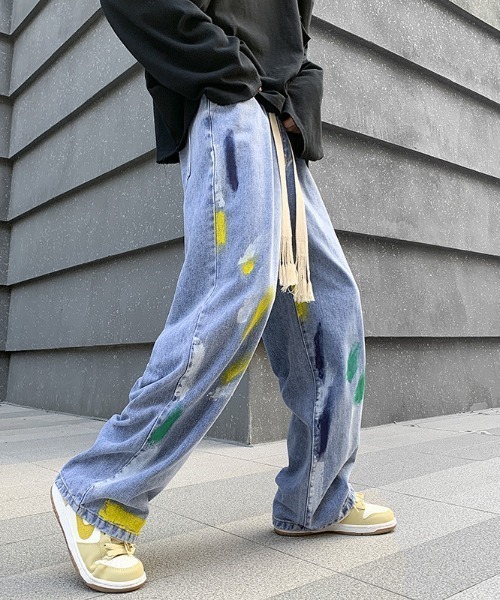 MGV(エムジーヴィー)の「ストリートペイントデニム(デニムパンツ・メンズ・ブルー/ブラック・X-LARGE/LARGE/MEDIUM)」の6枚目の写真
