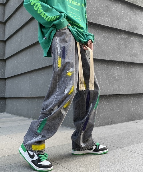 MGV(エムジーヴィー)の「ストリートペイントデニム(デニムパンツ・メンズ・ブルー/ブラック・X-LARGE/LARGE/MEDIUM)」の18枚目の写真