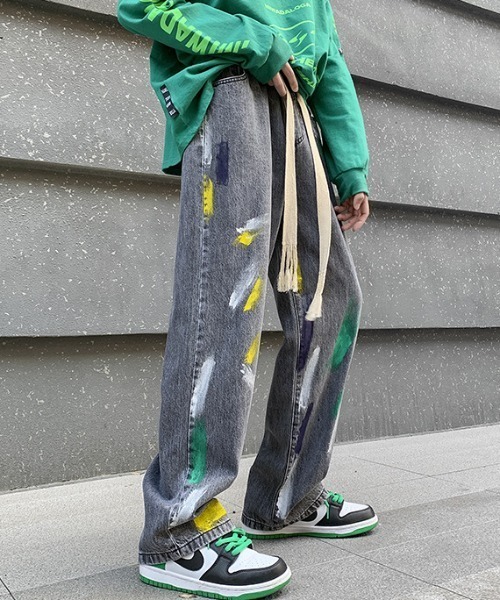 MGV(エムジーヴィー)の「ストリートペイントデニム(デニムパンツ・メンズ・ブルー/ブラック・X-LARGE/LARGE/MEDIUM)」の8枚目の写真