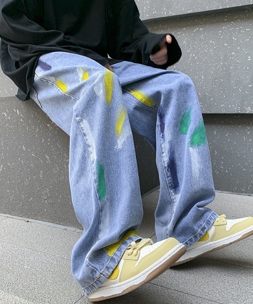 MGV(エムジーヴィー)の「ストリートペイントデニム(デニムパンツ・メンズ・ブルー/ブラック・X-LARGE/LARGE/MEDIUM)」の12枚目の写真