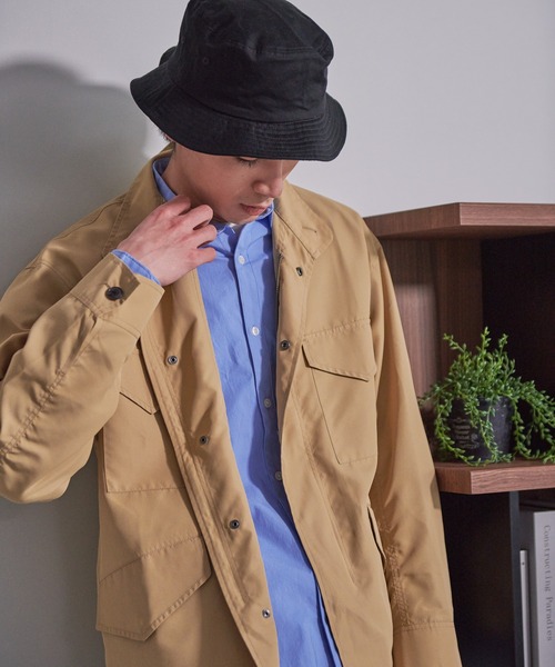Blue Standard (ブルースタンダード)の「【BLUE STANDARD/ブルースタンダード】M-65 ミリタリーブルゾン 春コート ビッグポケット ドロップショルダー(ミリタリージャケット・メンズ・ベージュ/カーキ/ブラック・MEDIUM/LARGE/X-LARGE)」の22枚目の写真