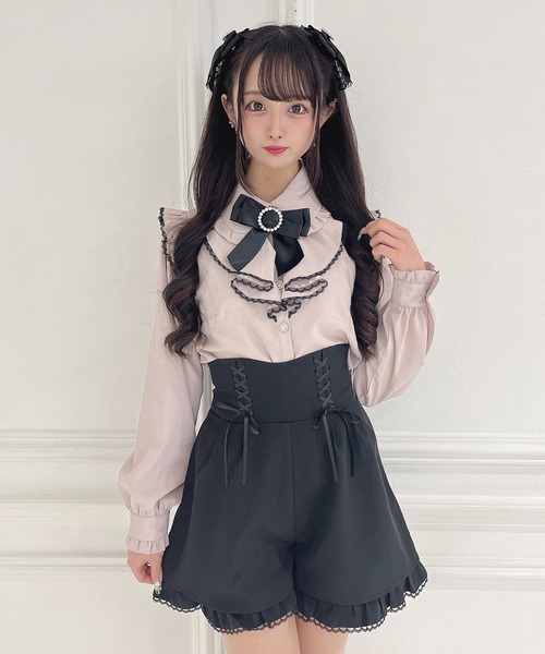 ハイウエストレースアップショートパンツBLACKS ハイウエストレースアップショートパンツ – Darich (ダーリッチ)