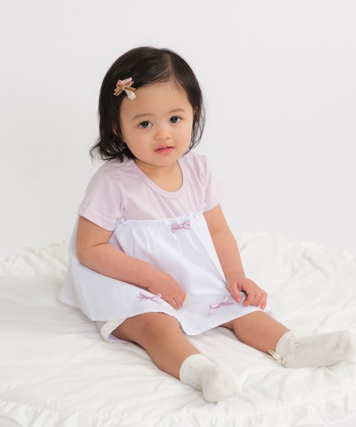 kids zoo(キッズズー)の「チュニックTシャツ・ショートパンツセット(Tシャツ/カットソー・キッズ・ブルー/オフホワイト・90/80)」の13枚目の写真
