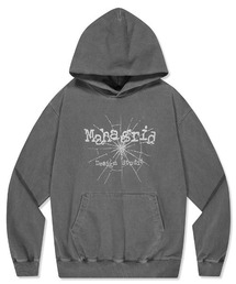 『mahagrid/マハグリッド』CRACK PIGMENT HOODIE/クラック ピグメントプルオーバーパーカー