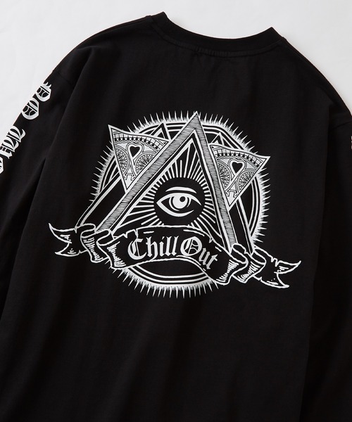 improves（インプローブス）の「グラフィック プリント ロンT（Tシャツ/カットソー・メンズ・ホワイト/ブラック/ホワイト系その他/ブラック系その他・MEDIUM/LARGE）」の4枚目の写真