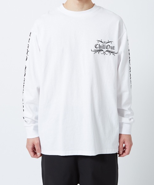 improves（インプローブス）の「グラフィック プリント ロンT（Tシャツ/カットソー・メンズ・ホワイト/ブラック/ホワイト系その他/ブラック系その他・MEDIUM/LARGE）」の7枚目の写真