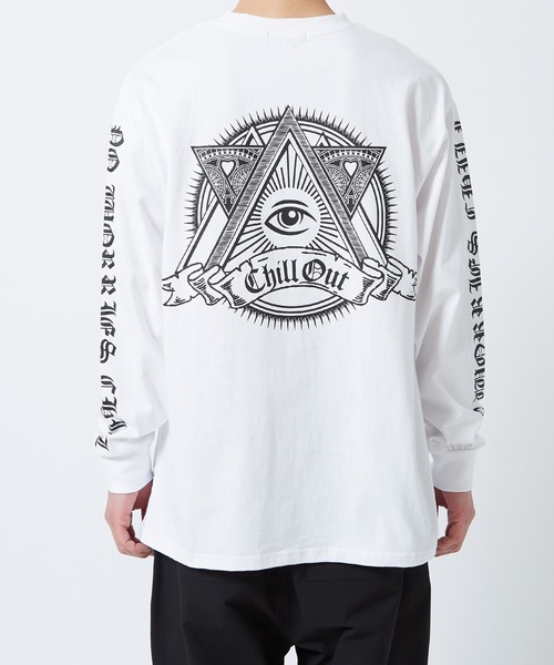 improves（インプローブス）の「グラフィック プリント ロンT（Tシャツ/カットソー・メンズ・ホワイト/ブラック/ホワイト系その他/ブラック系その他・MEDIUM/LARGE）」の9枚目の写真