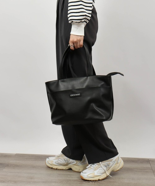 CECIL McBEE(セシルマクビー)の「CECIL McBEE bon voyage トートバッグM(トートバッグ・レディース・ブラック/ホワイト/ピンク・F)」の15枚目の写真