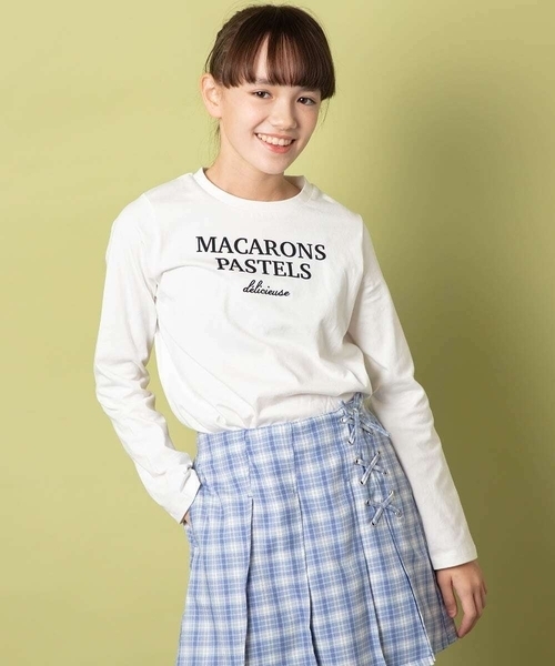 a.v.v（アーヴェヴェ）の「[160]ロゴアソートロンT（Tシャツ/カットソー・キッズ・ホワイト/ライトブルー/ネイビー・160）」の17枚目の写真