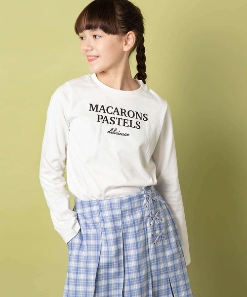 a.v.v（アーヴェヴェ）の「[160]ロゴアソートロンT（Tシャツ/カットソー・キッズ・ホワイト/ライトブルー/ネイビー・160）」の19枚目の写真