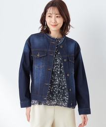 Petit Honfleur | ノーカラーデニムジャケット(デニムジャケット)