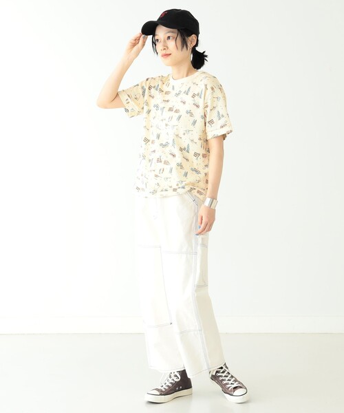 BEAMS BOY /キャンプ プリントサーマルイージーパンツ　試着のみ未使用 BEAMS BOY（ビームスボーイ）の「BEAMS BOY / キャンプ プリント