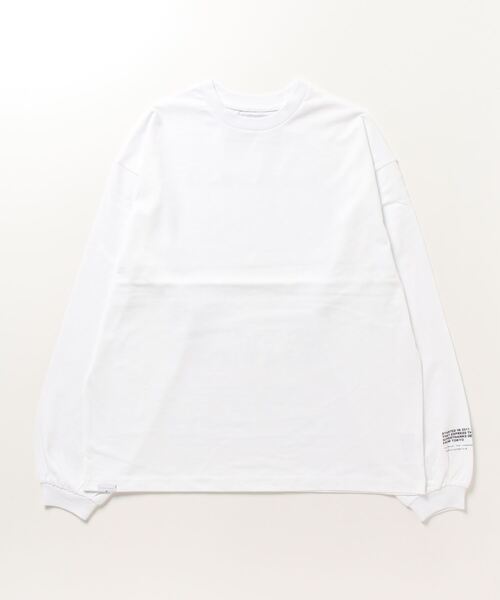 SUPERTHANKS(スーパーサンクス)の「バックプリントフォトロングTシャツ(ユニセックス)LETTER BACK PRINT LONG T-SHIRT(Tシャツ/カットソー・メンズ・ホワイト/サーモンピンク/オリーブ/ブラック・L/M/S)」の11枚目の写真
