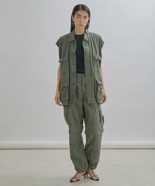 ROTHCO（ロスコ）の「[ご好評につき新色追加＆再入荷決定！]【ROTHCO】BDU NO SLEEVE SHIRTS/ワークベスト（ベスト・レディース・モスグリーン/ブラック系その他・FREE）」の3枚目の写真