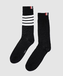 THOM BROWNE | MID CALF SOCKS W/ 4BAR IN LIGHTWEIGHT COTTON(ソックス/靴下)
