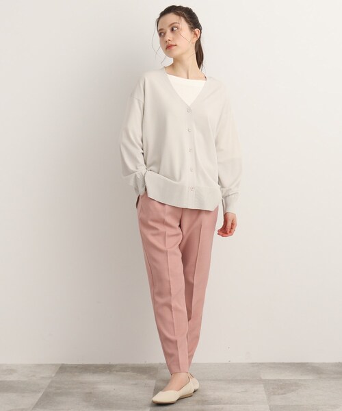 SHOO・LA・RUE（シューラルー）の「◆【接触冷感/UV】シューアイス ポンチョ風カーディガン（カーディガン/ボレロ・レディース・ブラック/グレー系/ダークグリーン/ブルー・00）」の6枚目の写真