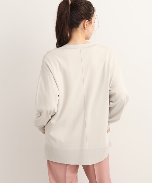 SHOO・LA・RUE（シューラルー）の「◆【接触冷感/UV】シューアイス ポンチョ風カーディガン（カーディガン/ボレロ・レディース・ブラック/グレー系/ダークグリーン/ブルー・00）」の12枚目の写真