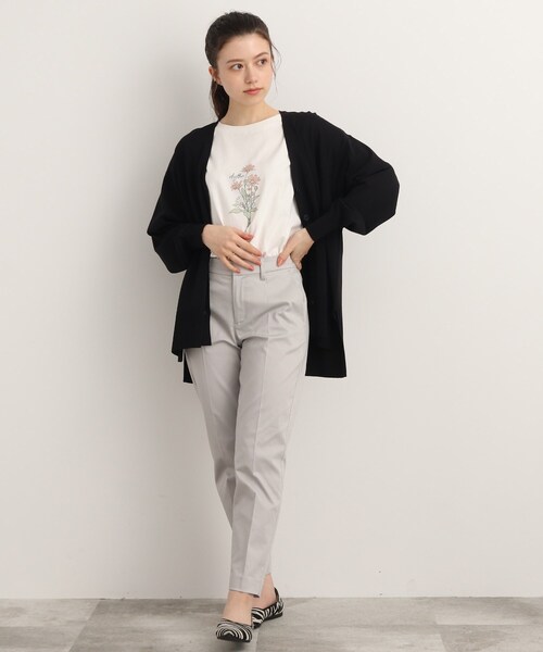 SHOO・LA・RUE（シューラルー）の「◆【接触冷感/UV】シューアイス ポンチョ風カーディガン（カーディガン/ボレロ・レディース・ブラック/グレー系/ダークグリーン/ブルー・00）」の13枚目の写真