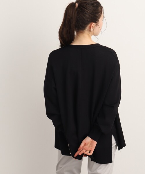 SHOO・LA・RUE（シューラルー）の「◆【接触冷感/UV】シューアイス ポンチョ風カーディガン（カーディガン/ボレロ・レディース・ブラック/グレー系/ダークグリーン/ブルー・00）」の18枚目の写真