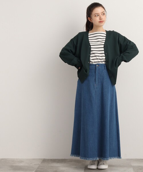 SHOO・LA・RUE（シューラルー）の「◆【接触冷感/UV】シューアイス ポンチョ風カーディガン（カーディガン/ボレロ・レディース・ブラック/グレー系/ダークグリーン/ブルー・00）」の19枚目の写真