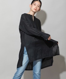 Munich | 60sフレンチリネンチュニックブラウス(シャツ/ブラウス)