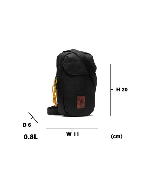 CHROME（クローム）の「［ CHROME / クローム ］RUCKAS ACCES. POUCH / ラッカス アクセス. ポーチ 耐水 0.8L クロスボディバッグ スマホショルダー（ボディバッグ/ウエストポーチ・メンズ・ブラック/アイボリー/ライトグリーン/レッド系その他・FREE）」の5枚目の写真
