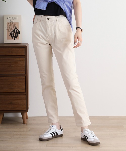atONE(アットワン)の「atONE フロントジッパーツイルスキニーパンツ(その他パンツ・レディース・ナチュラル/クリーム/ベージュ/カーキ/ブラック/チャコールグレー・LL/4L/3L/M/L)」の22枚目の写真