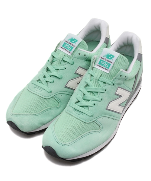 NEW BALANCE（ニューバランス）の「NEW BALANCE M996（スニーカー・レディース・チャコールグレー/ブルー/グリーン・38/39）」の3枚目の写真