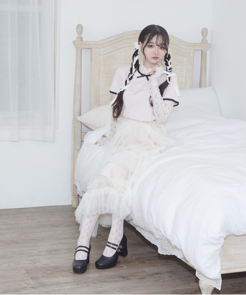 byあしながおじさん(バイアシナガオジサン)の「厚底ダブルストラップパンプス(パンプス・レディース・アイボリー/ブラック/ワイン/クリアブラック・22.5cm/23.0cm/23.5cm/24.0cm/24.5cm/23cm/24cm)」の19枚目の写真