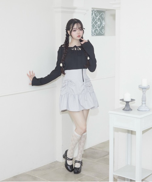 byあしながおじさん(バイアシナガオジサン)の「厚底ダブルストラップパンプス(パンプス・レディース・アイボリー/ブラック/ワイン/クリアブラック・22.5cm/23.0cm/23.5cm/24.0cm/24.5cm/23cm/24cm)」の22枚目の写真