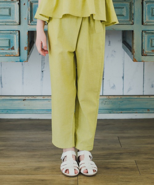 BRANSHES（ブランシェス）の「アシンメトリーロングパンツ（その他パンツ・キッズ・ライム/ブルー・100/110/120/130/140/150）」の2枚目の写真