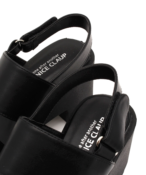 one after another NICE CLAUP（ワンアフターアナザーナイスクラップ）の「【non-no8月号掲載ナイスクラップ】スポーツサンダル（サンダル・レディース・ブラック/ホワイト・SMALL/MEDIUM/LARGE）」の7枚目の写真