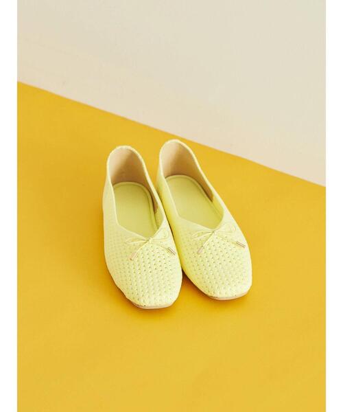 AMERICAN HOLIC（アメリカンホリック）の「3Dメッシュソフトニットバレエシューズ（バレエシューズ・レディース・ブラック/ブルー/ライトイエロー・S/M/L）」の3枚目の写真