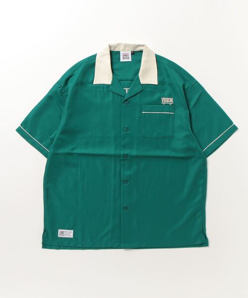 VISION STREET WEAR（ヴィジョンストリートウェア）の「VISION STREET WEAR 刺繍開襟シャツ 半袖（シャツ/ブラウス・メンズ・ブラック系その他2/マルチ/ブルー/ブラック系その他/ホワイト系その他2/マスタード/グリーン系その他/ブルー系その他/ホワイト系その他/グリーン・L/LL/M）」の6枚目の写真