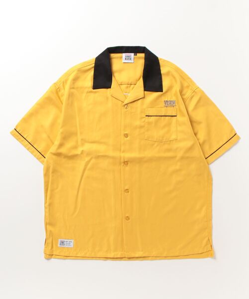 VISION STREET WEAR（ヴィジョンストリートウェア）の「VISION STREET WEAR 刺繍開襟シャツ 半袖（シャツ/ブラウス・メンズ・ブラック系その他2/マルチ/ブルー/ブラック系その他/ホワイト系その他2/マスタード/グリーン系その他/ブルー系その他/ホワイト系その他/グリーン・L/LL/M）」の9枚目の写真