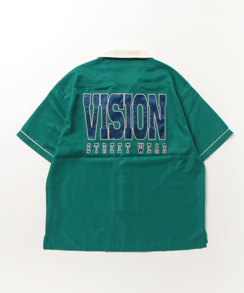 VISION STREET WEAR（ヴィジョンストリートウェア）の「VISION STREET WEAR 刺繍開襟シャツ 半袖（シャツ/ブラウス・メンズ・ブラック系その他2/マルチ/ブルー/ブラック系その他/ホワイト系その他2/マスタード/グリーン系その他/ブルー系その他/ホワイト系その他/グリーン・L/LL/M）」の18枚目の写真