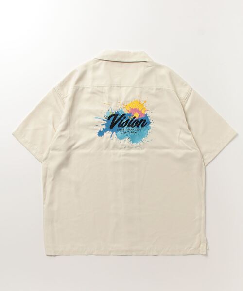 VISION STREET WEAR（ヴィジョンストリートウェア）の「VISION STREET WEAR 刺繍開襟シャツ 半袖（シャツ/ブラウス・メンズ・ブラック系その他2/マルチ/ブルー/ブラック系その他/ホワイト系その他2/マスタード/グリーン系その他/ブルー系その他/ホワイト系その他/グリーン・L/LL/M）」の15枚目の写真
