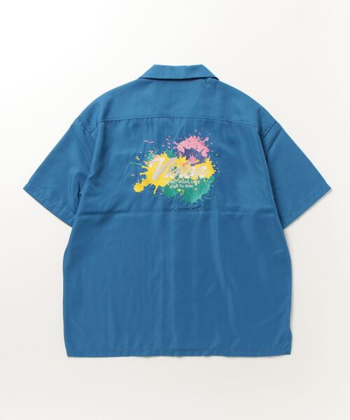 VISION STREET WEAR（ヴィジョンストリートウェア）の「VISION STREET WEAR 刺繍開襟シャツ 半袖（シャツ/ブラウス・メンズ・ブラック系その他2/マルチ/ブルー/ブラック系その他/ホワイト系その他2/マスタード/グリーン系その他/ブルー系その他/ホワイト系その他/グリーン・L/LL/M）」の11枚目の写真