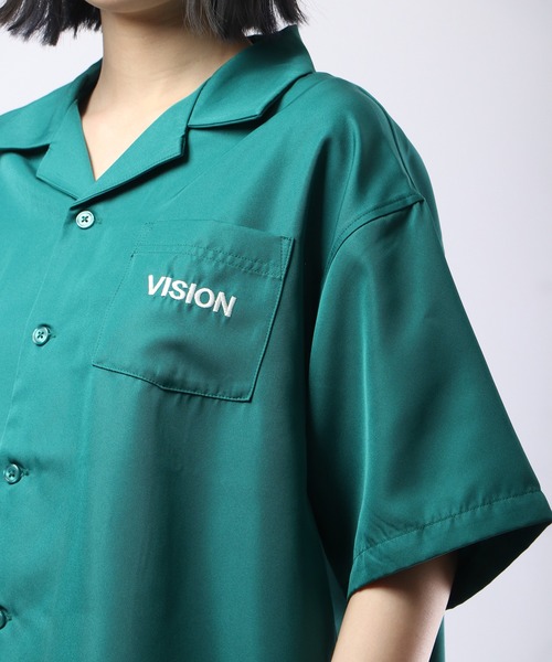 VISION STREET WEAR（ヴィジョンストリートウェア）の「VISION STREET WEAR 刺繍開襟シャツ 半袖（シャツ/ブラウス・メンズ・ブラック系その他2/マルチ/ブルー/ブラック系その他/ホワイト系その他2/マスタード/グリーン系その他/ブルー系その他/ホワイト系その他/グリーン・L/LL/M）」の20枚目の写真