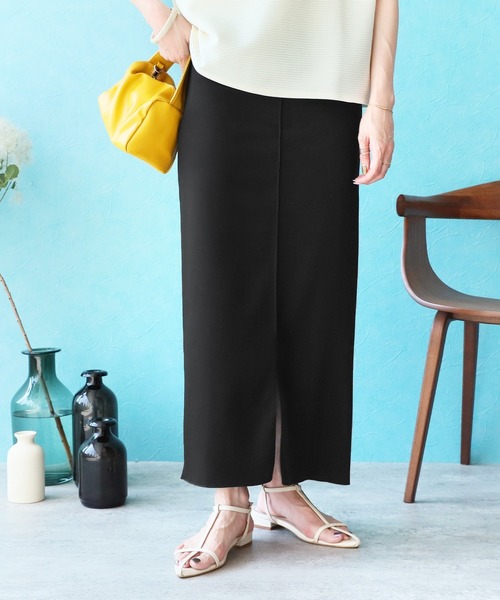 reca（レカ）の「ナロースカート（スカート・レディース・ブルー/グリーン/キナリ/ブラック・M）」の2枚目の写真