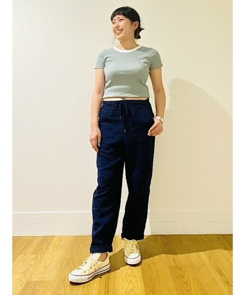 GAP（ギャップ）の「クリンクルガーゼ パンツ（その他パンツ・レディース・ブラック/ネイビー/ベージュ・XS/S/M/L/XXS）」の20枚目の写真