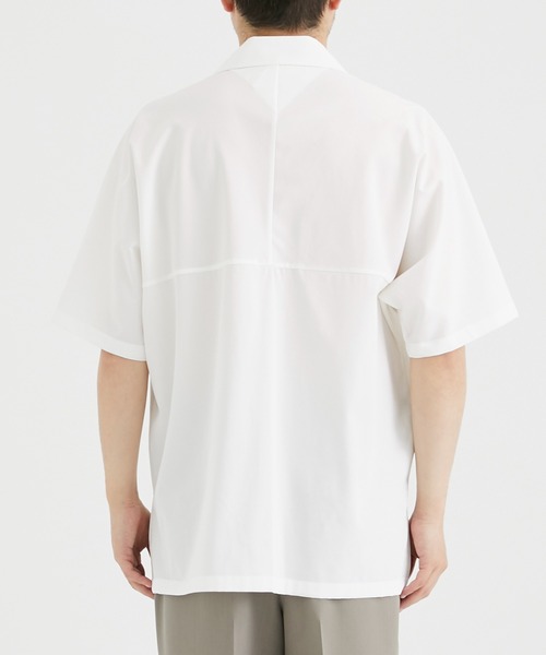 AFTERHOURS(アフターアワーズ)の「【AFTERHOURS / アフターアワーズ】OPEN COLLAR SHIRT S/S PO/オープンカラーシャツ S/S PO(シャツ/ブラウス・メンズ・ブラック/ホワイト・2/3)」の14枚目の写真