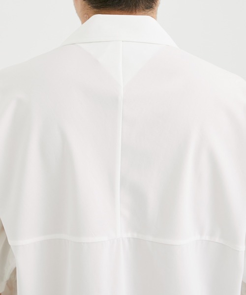 AFTERHOURS(アフターアワーズ)の「【AFTERHOURS / アフターアワーズ】OPEN COLLAR SHIRT S/S PO/オープンカラーシャツ S/S PO(シャツ/ブラウス・メンズ・ブラック/ホワイト・2/3)」の12枚目の写真