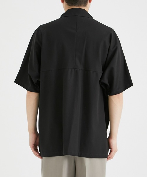 AFTERHOURS(アフターアワーズ)の「【AFTERHOURS / アフターアワーズ】OPEN COLLAR SHIRT S/S PO/オープンカラーシャツ S/S PO(シャツ/ブラウス・メンズ・ブラック/ホワイト・2/3)」の21枚目の写真