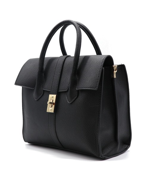 GUSCIO(グッシオ)の「【グッシオゴールドラベル】エレガンストートバッグ 2WAYミニサイズ(ハンドバッグ・レディース・グレー/ブラック/ベージュ/グリーン・FREE)」の8枚目の写真