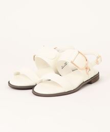 la farfa SHOES（ラ・ファーファ シューズ）の「la farfa shoes 大人 ダブルベルト ぺたんこ サンダル（サンダル）」