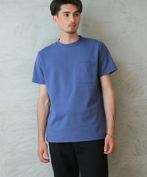 Goodwear(グッドウェア)の「GOOD WEAR 吸水速乾ポケ付き S/S TEE 2w7-13233(Tシャツ/カットソー・メンズ・ホワイト/ブルー系その他/グリーン/ブラック・L/M/S/XL)」の4枚目の写真
