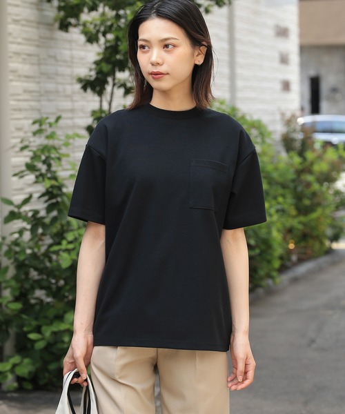 Goodwear(グッドウェア)の「GOOD WEAR 吸水速乾ポケ付き S/S TEE 2w7-13233(Tシャツ/カットソー・メンズ・ホワイト/ブルー系その他/グリーン/ブラック・L/M/S/XL)」の1枚目の写真