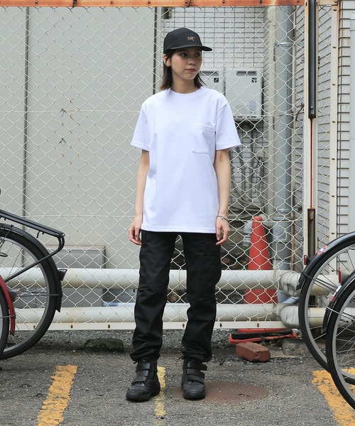 Goodwear(グッドウェア)の「GOOD WEAR 吸水速乾ポケ付き S/S TEE 2w7-13233(Tシャツ/カットソー・メンズ・ホワイト/ブルー系その他/グリーン/ブラック・L/M/S/XL)」の8枚目の写真